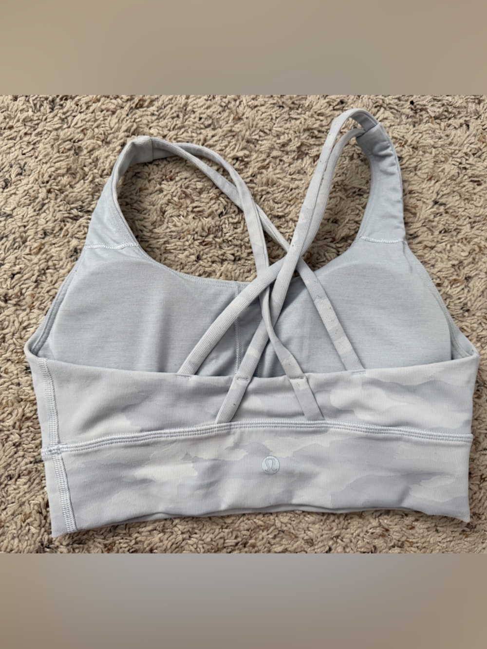 Lululemon Light Grey Camo Bra - Picture 2 of 4